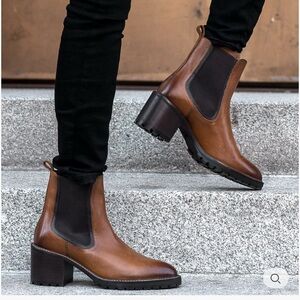 Thursday Boot Co. Knockout Heeled Chelsea Boot in Toffee Size 6 Women’s